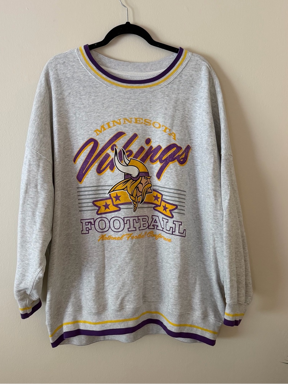 Minnesota Vikings Abercrombie Sunday Crewneck Sweatshirt